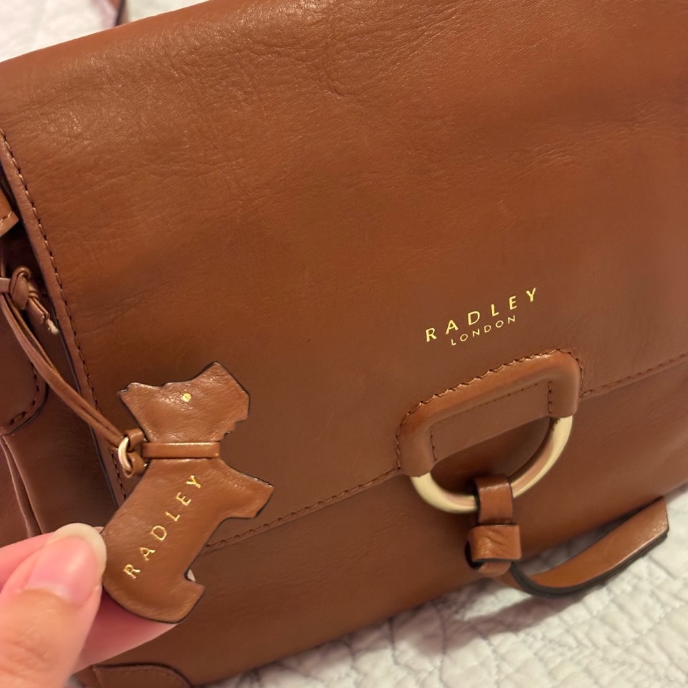 Radley London Crossbody Saddle Bag in Brown